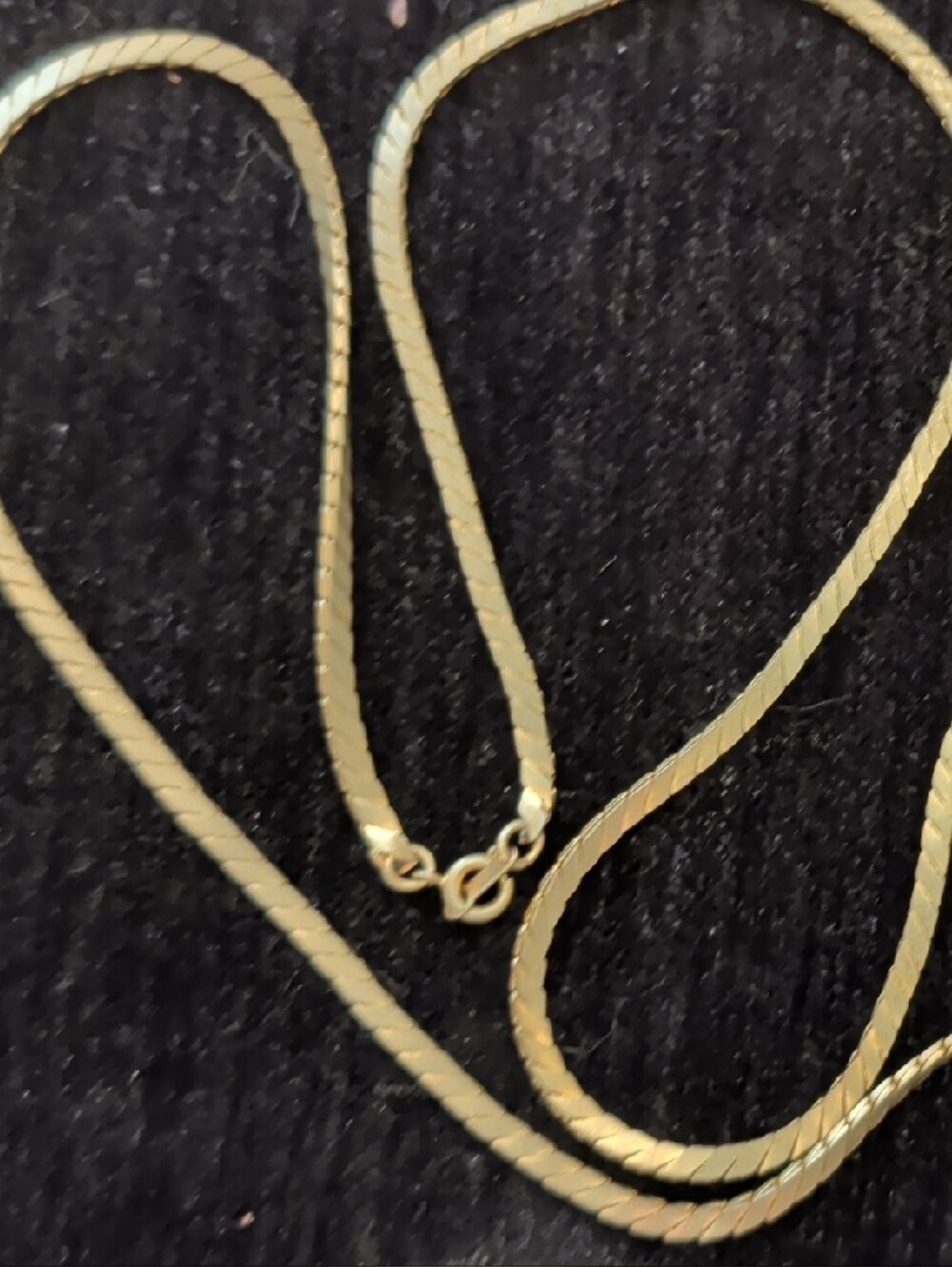 Classic Gold Tone Snake Chain Necklace